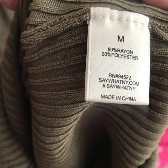 Olive Bodycon Dress - Picture 5 of 5